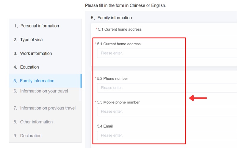 Mobile phone number (Số điện thoại cá nhân)