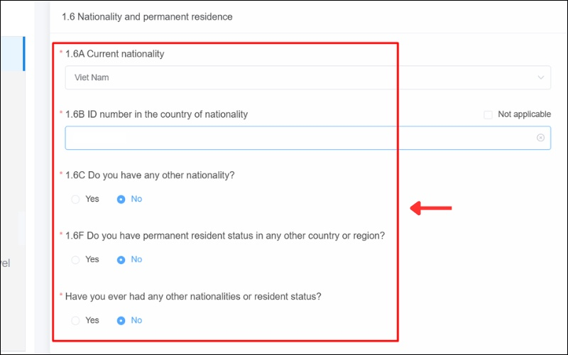 Trả lời các câu hỏi YesNo về vấn đề quốc tịch