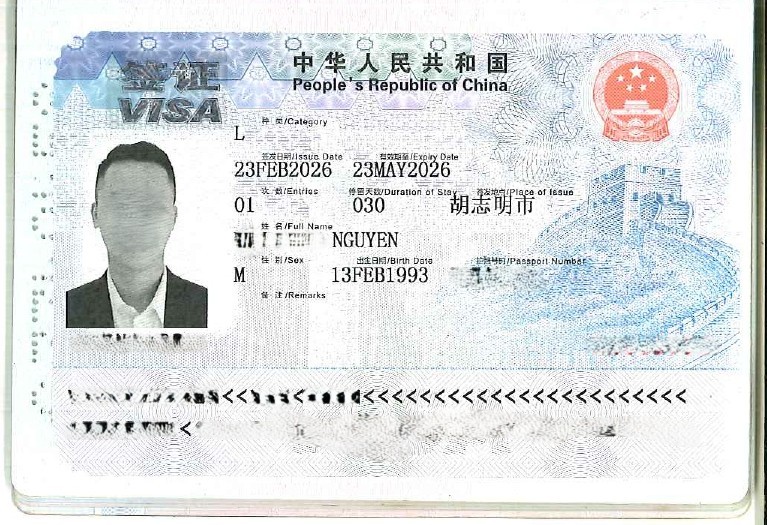 Visa trung quốc thành công 3