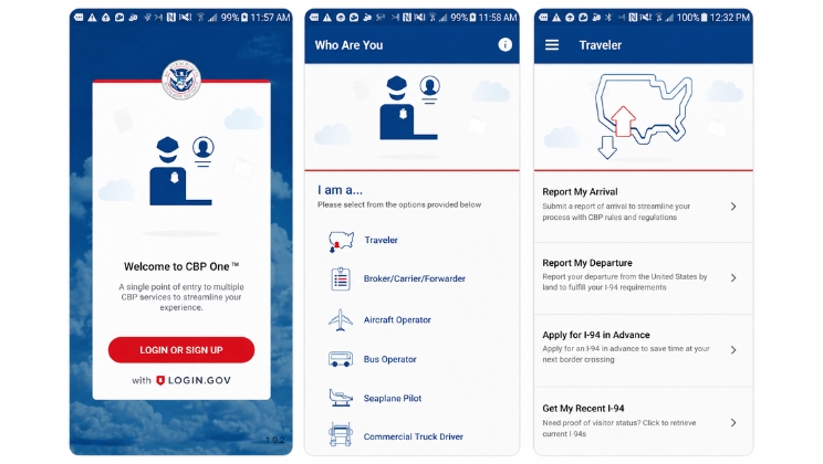 app CBP One dùng cho thủ tục nhập cảnh Mỹ - khai báo I-94