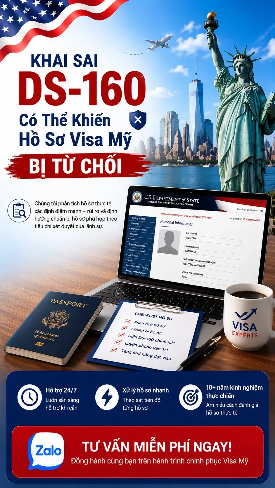 Banner visa Mỹ mobile