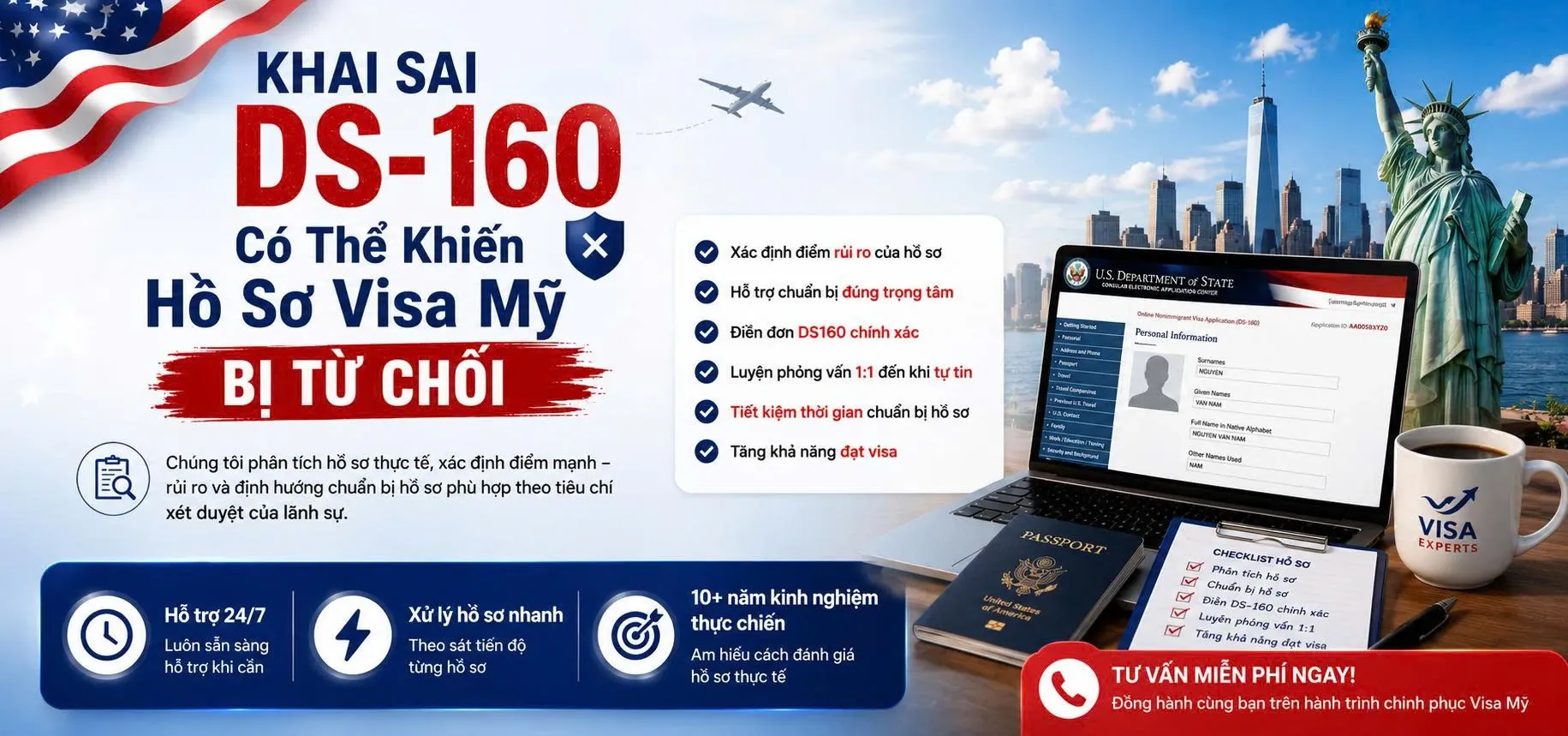 Banner visa Mỹ